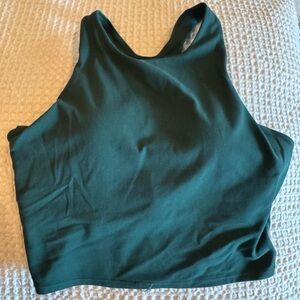 Athleta crop tank beautiful green color Medium